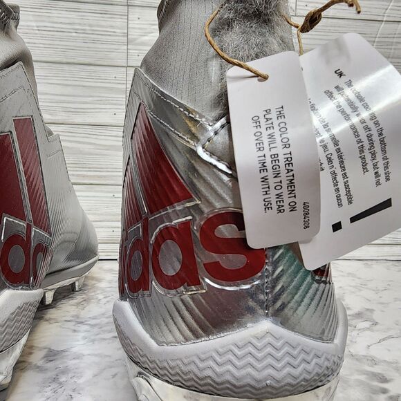 Adidas Nasty Fly NC State Wolfpack Player Issue Football Cleats Men's 13 HQ6405 - Picture 11 of 12